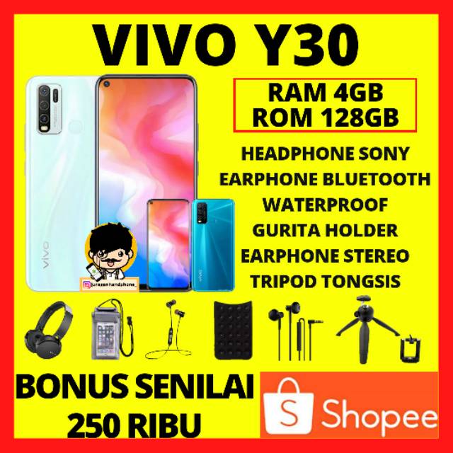 HP VIVO Y30 RAM 4GB ROM 128GB GARANSI RESMI VIVO Y30