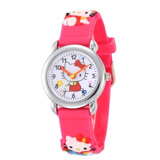 Jam Tangan Anak JamTangan Bentuk Kartun  Hello Kitty 3D 