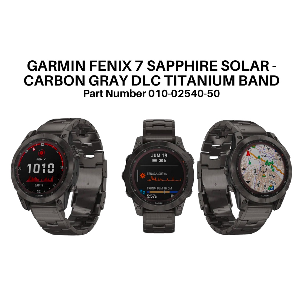 GARMIN SMARTWATCH FENIX 7 SAPPHIRE GPS WATCH NEW GARANSI RESMI TAM