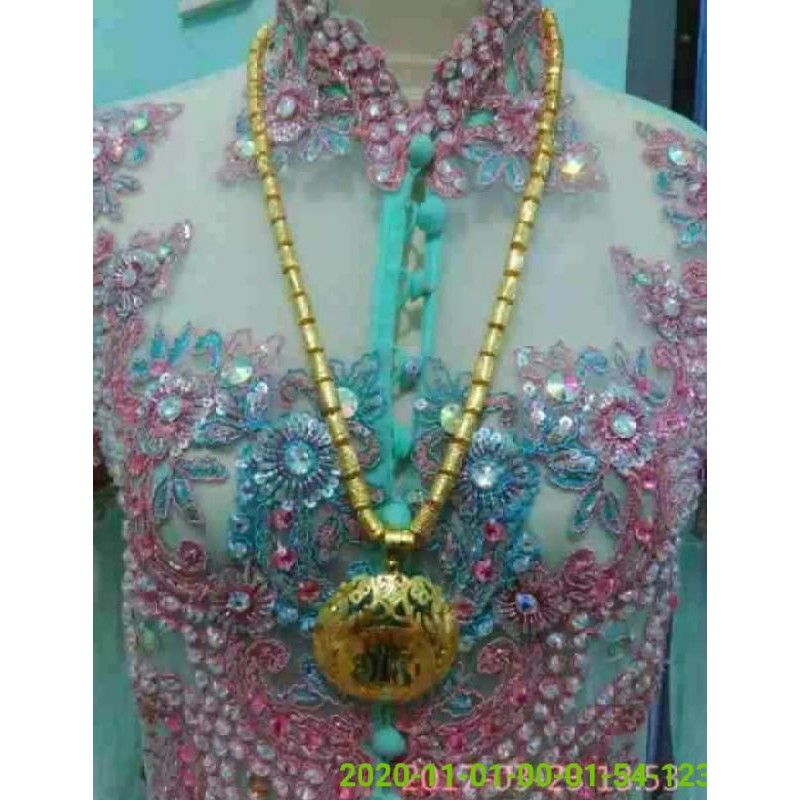 PERHIASAN KALUNG WANITA SEPUHAN EMAS 24K MEWAH