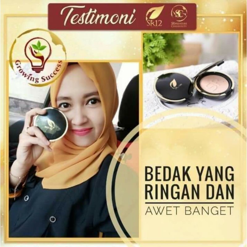 TERLARIS..!! EXCLUSIVE COMPACT POWDER SR12 BPOM AMAN / BEDAK PADAT + SPF 15