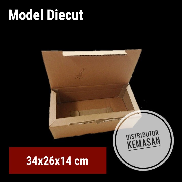 KOTAK KARDUS KARTON BOX SEPATU POLOS TIPE K UKURAN 34X26X14 CM