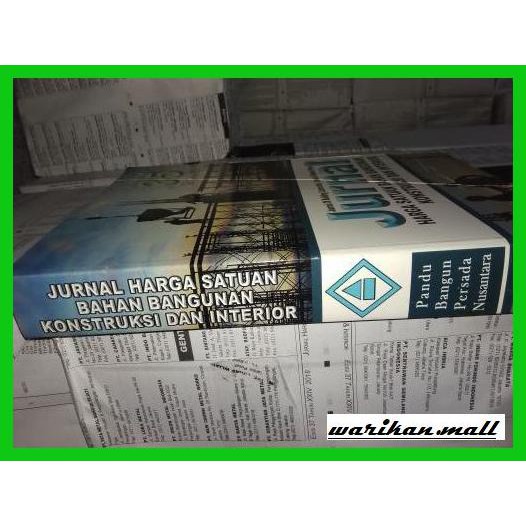 Buku Arsitek Buku Jurnal Harga Satuan Bahan Bangunan Edisi 35 2016 Design Shopee Indonesia