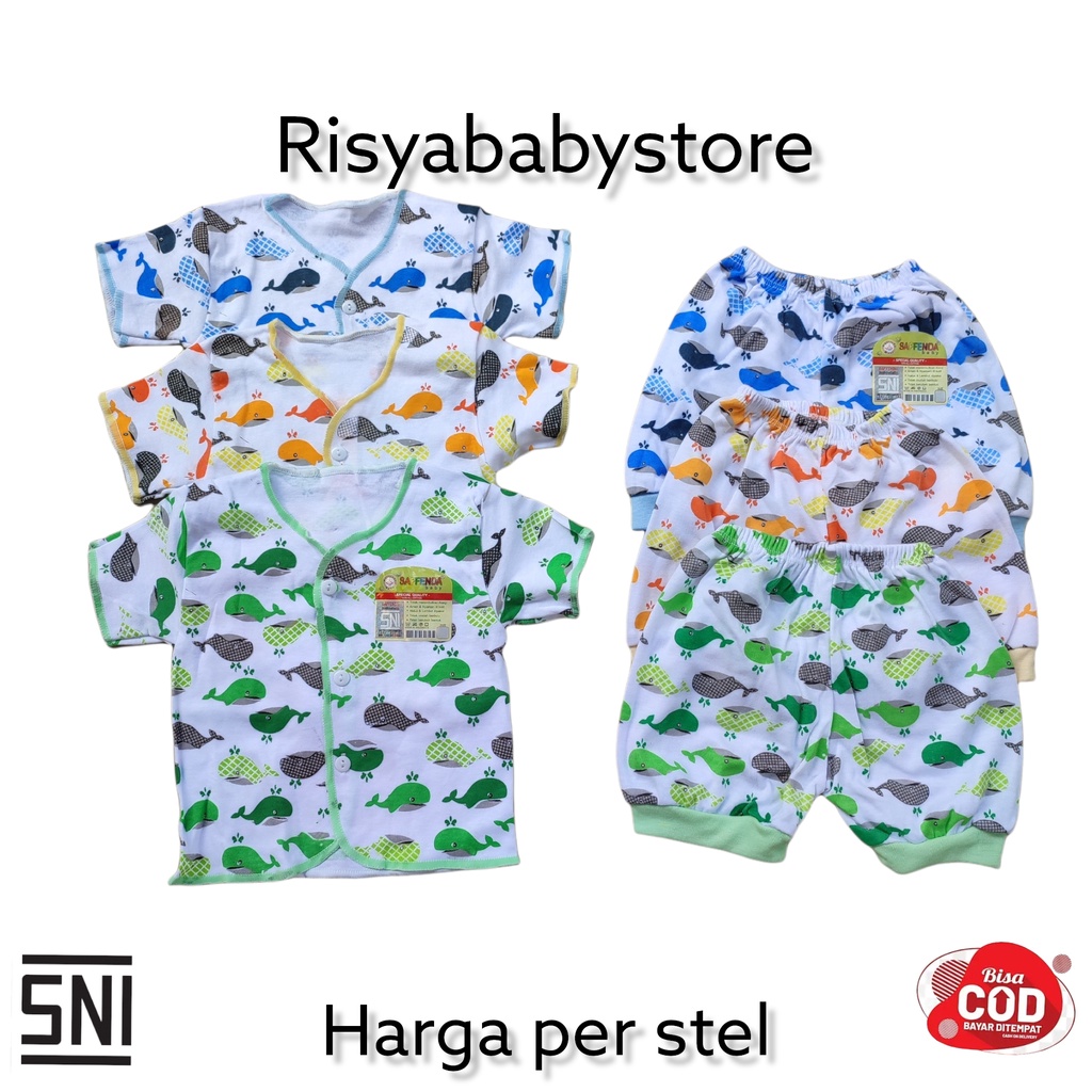 Ecer Setelan baju bayi newborn saffenda / Perlengkapan baju bayi