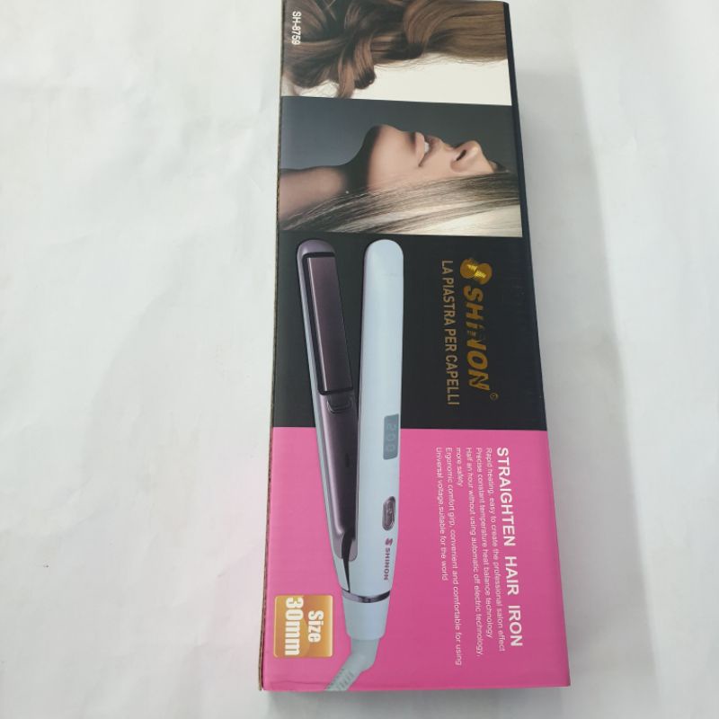 Catok Rambut Keriting Lurus Curly 3in1 Sh 8759 Hair Straightener Shinon Suhu Panas Salon