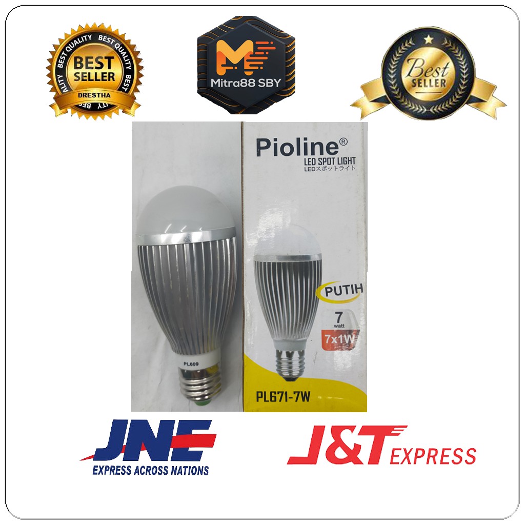Mitra88sby bohlam lampu led bulb body aluminium
