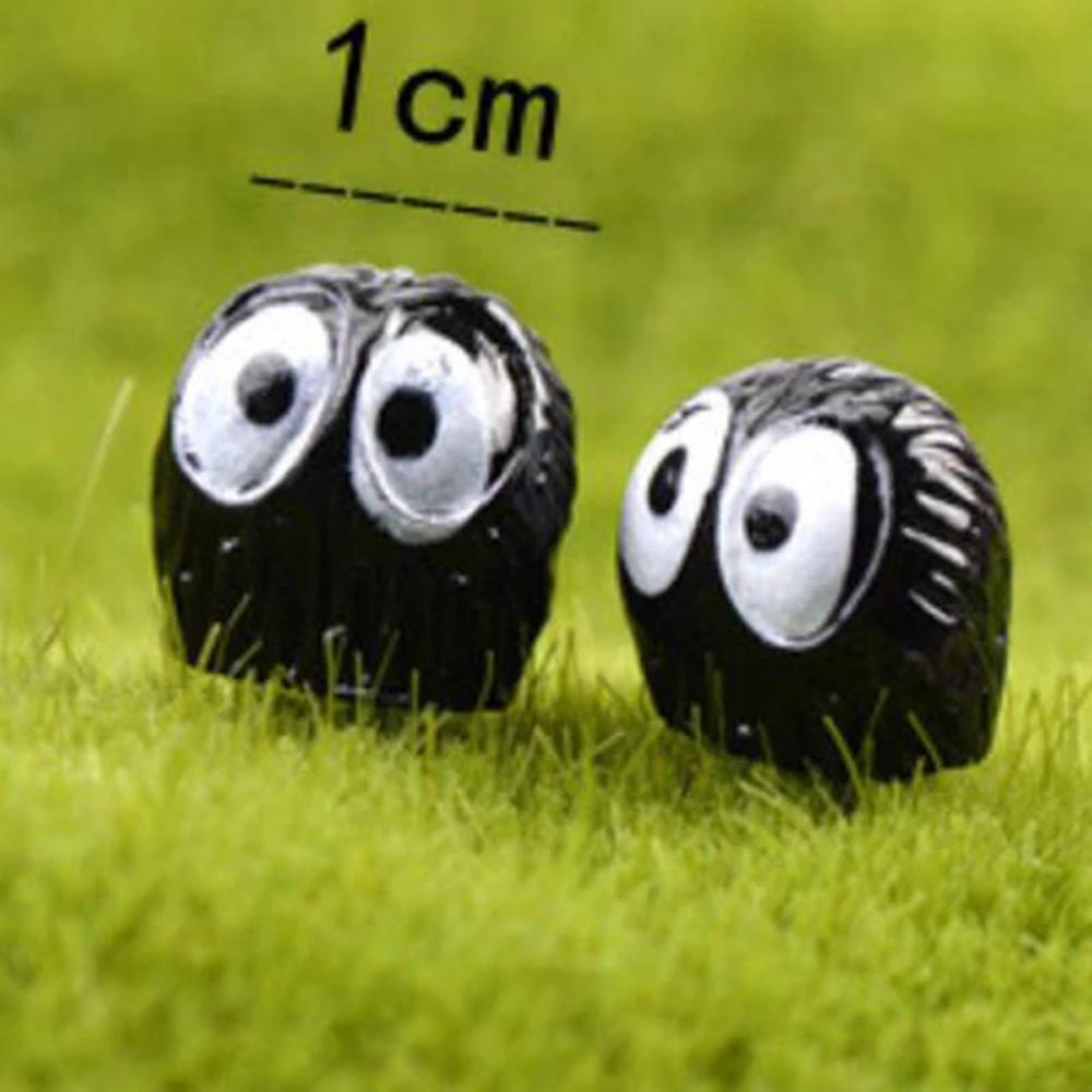 Lanfy My Neighbor Totoro Miyazaki Hayao Untuk Anak Model Mainan 1.5cm Art craft Batu Bara Hitam