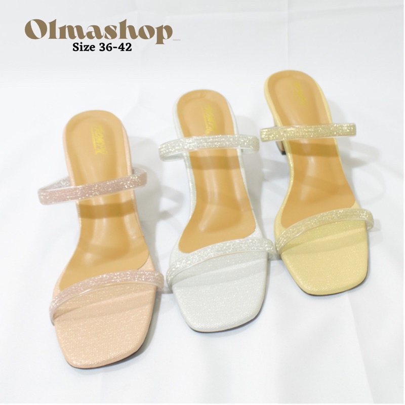 sandal high heels wanita pesta sendal remaja hak tinggi perempuan sandal hels hils cewe