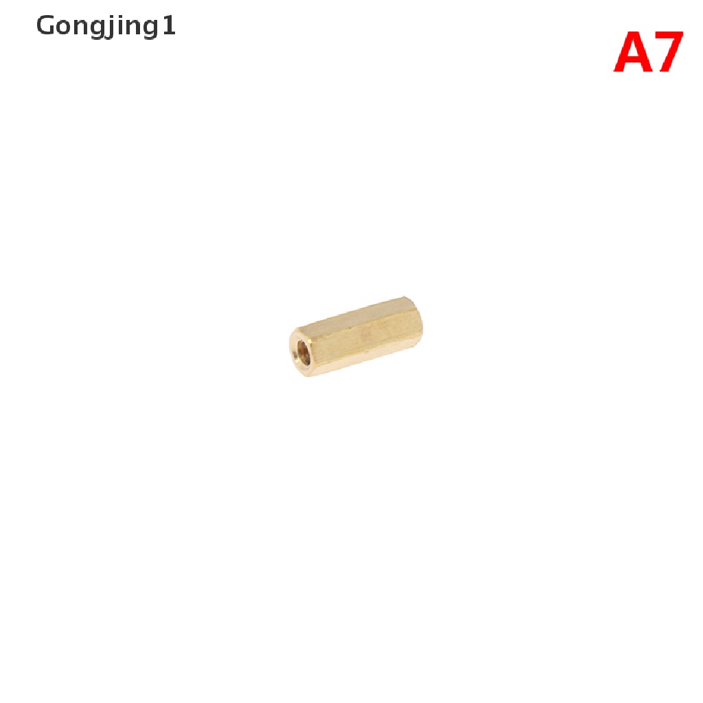 Gongjing1 10pcs Mur Hexagonal Female M3X4Mm - 50mm Bahan Kuningan Untuk Papan Pcb
