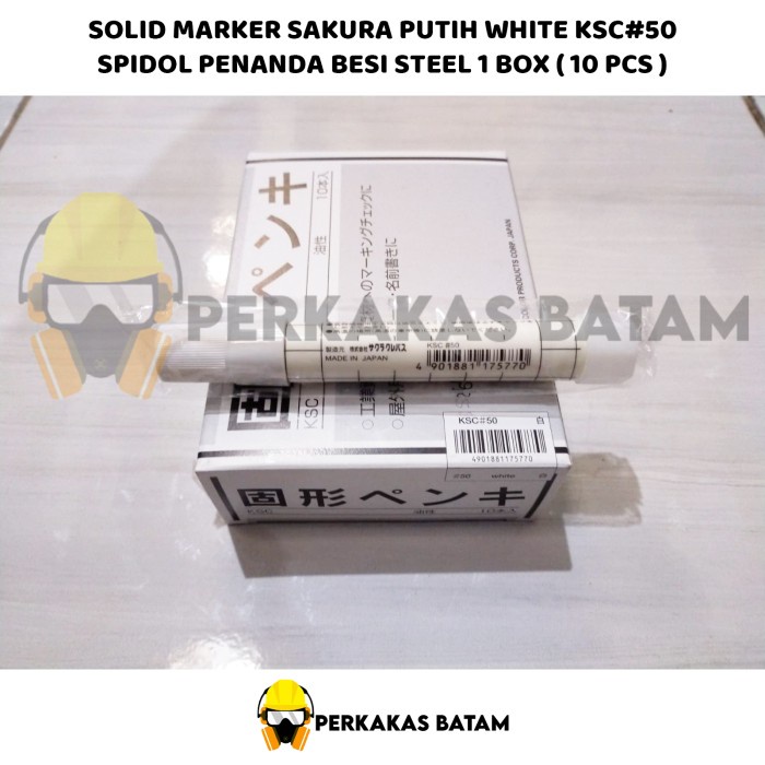 

Bagus Solid Marker Sakura Putih White 1 Box Ksc#50 Spidol Penanda Besi Steel Berkualitas