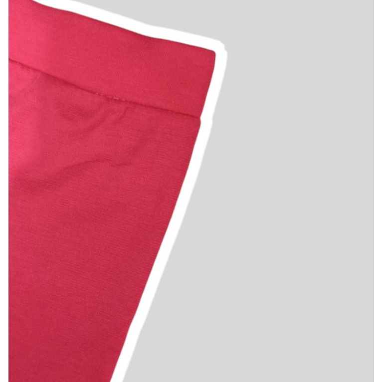 Legging Pendek Kaos 3/4 Bahan Kaos Soft  Rayon Ukuran Standar & Jumbo-Pink