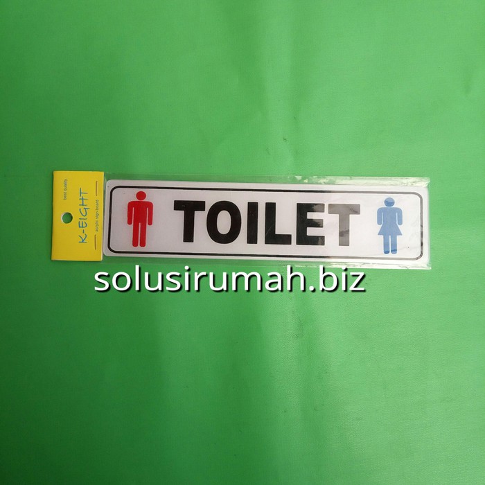 

LABEL ACRYLIC 4.6*19.4CM TOILET PRIA WANITA SYMBOL SIGN BOARD TANDA AK