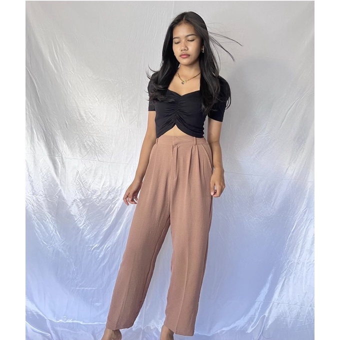 TOP CROP FAYRE PUFFY / ATASAN WANITA / CROP TOP / BAJU WANITA