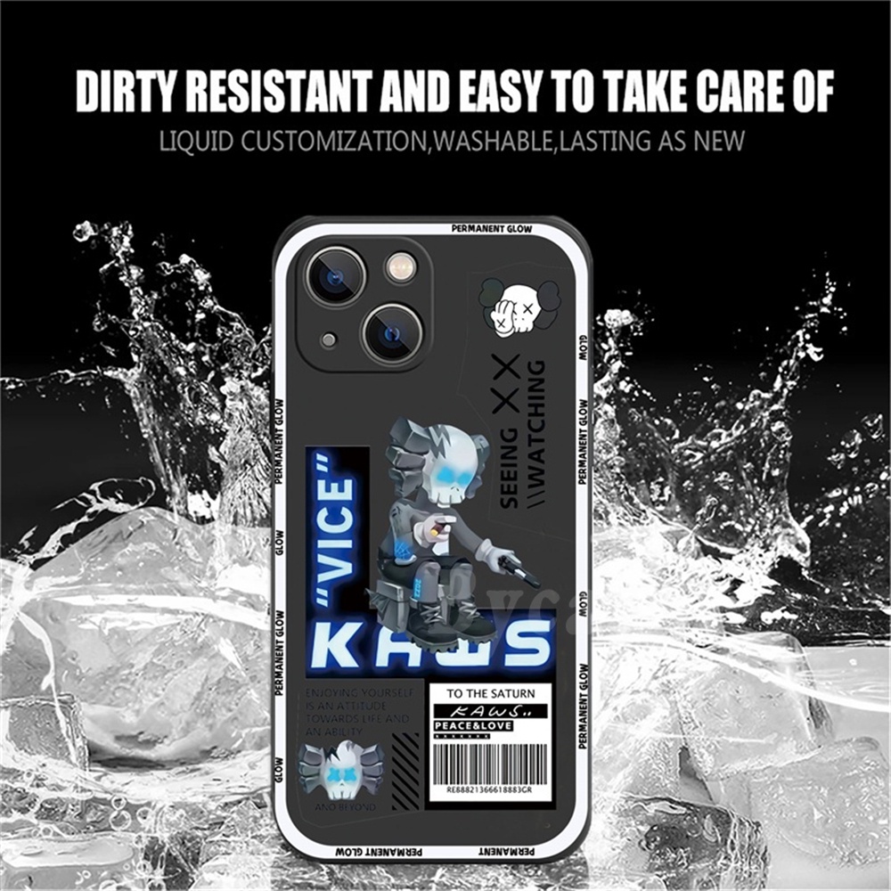 Casing Silikon Xiaomi Poco F4 GT Poco F3 Poco X3 NFC X3 Pro M3 Pro Redmi 10C 10A 9C 9A 9T 10 Note 11 Pro Note 10 5G Motif KAWS