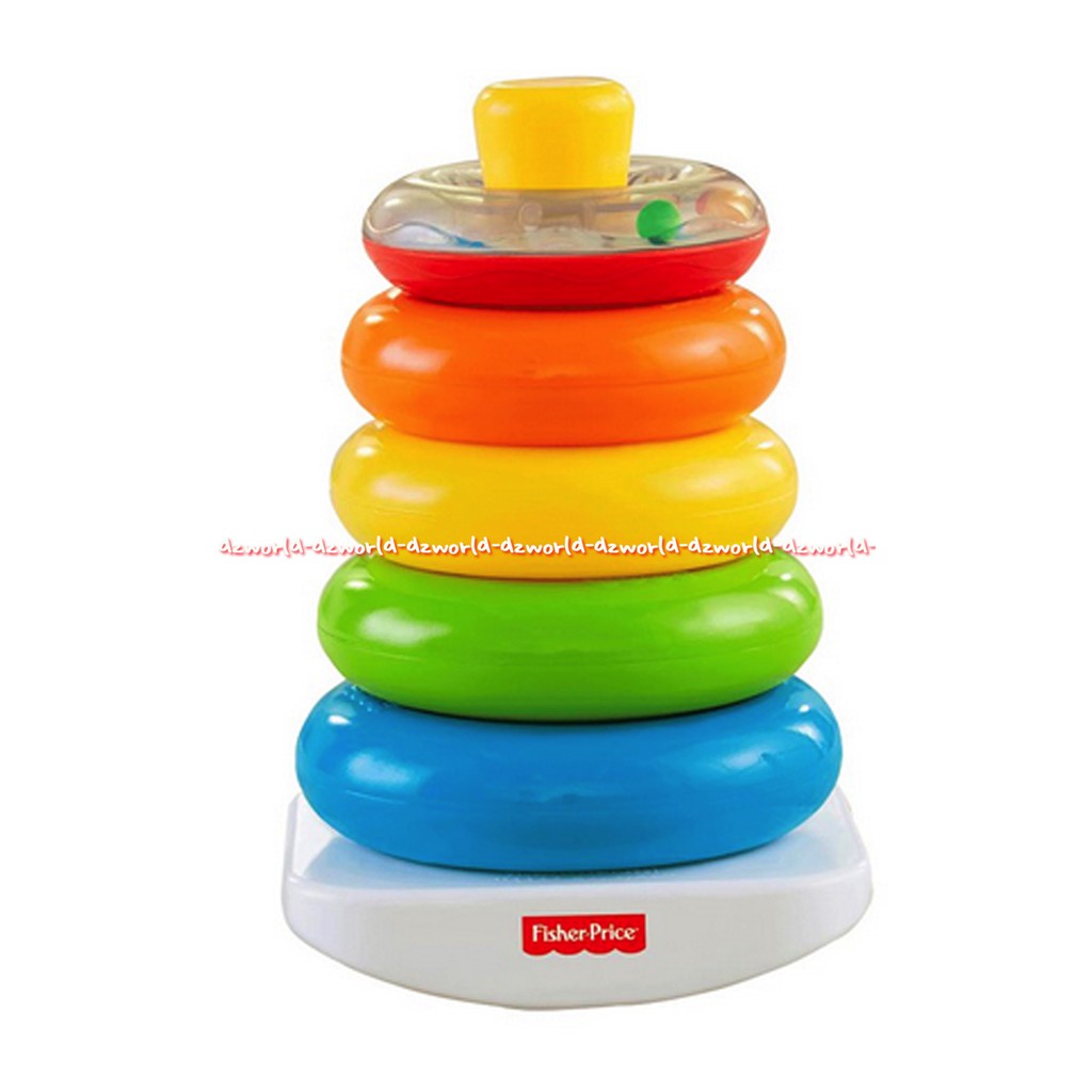 Fisher Price Rock a Stack Mainan Susun Bulatan Ke Ring Untuk Edukasi Bayi