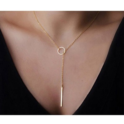 RS* Kalung Korea Best Seller ETSY Forever21 round shape decorated simple design - 0A6A8E