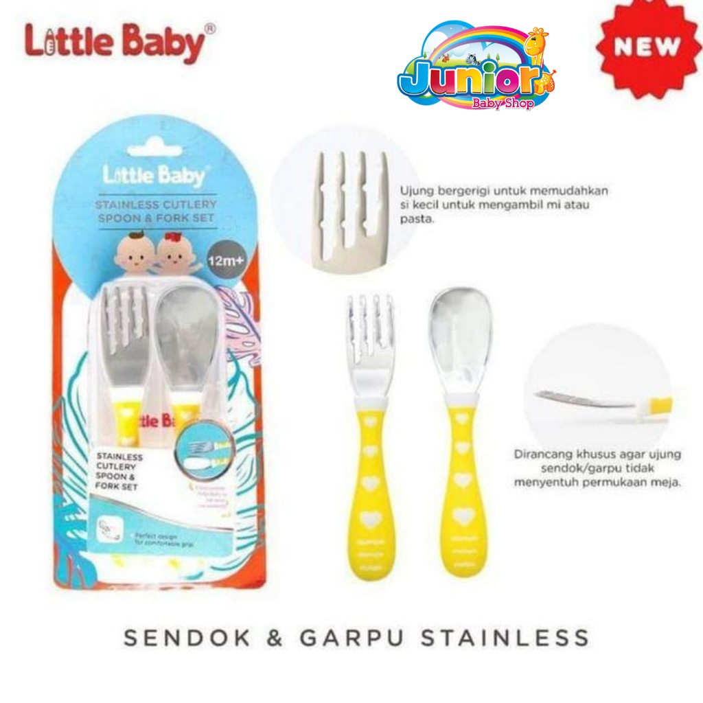 Little Baby Stainless Cutlery Spoon &amp; Fork