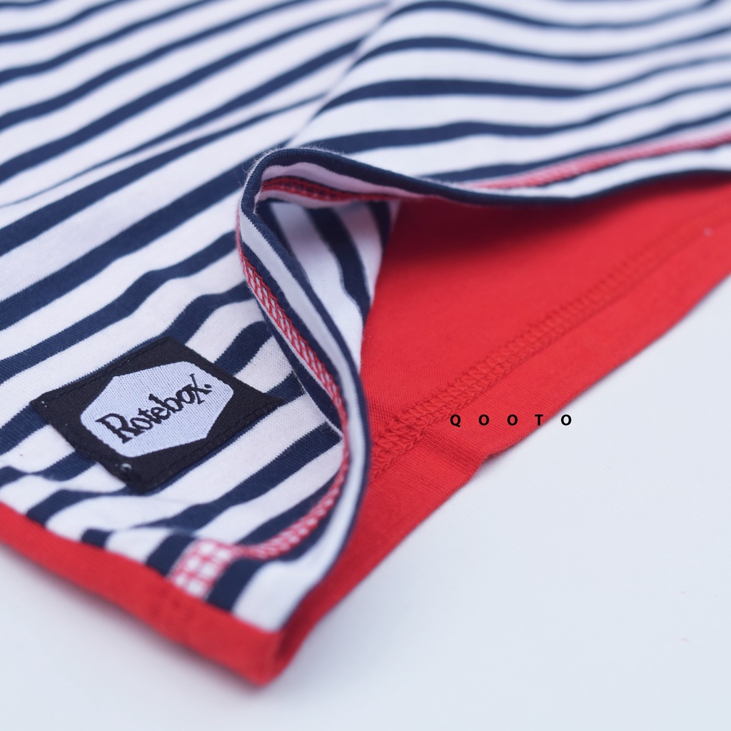 Rotebox Kaos Anak Laki Laki Motif Salur Stripe Umur 1-12 Tahun