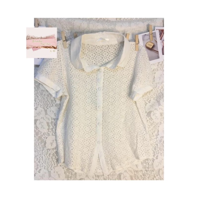 white lace retro girl