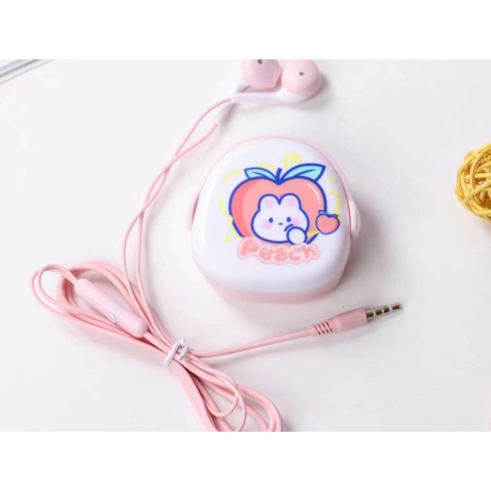 [XY-64] Headset Earphone Motif Lovely Fruits Animals / Wadah Earphone Kartun Hewan Buah-buahan Lucu