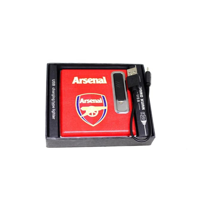 Promo! KOTAK ROK0K KOREK USB CAS 2133-35 BOLA ARSENAL JUVENTUS MUNCHEN CITY Murah!