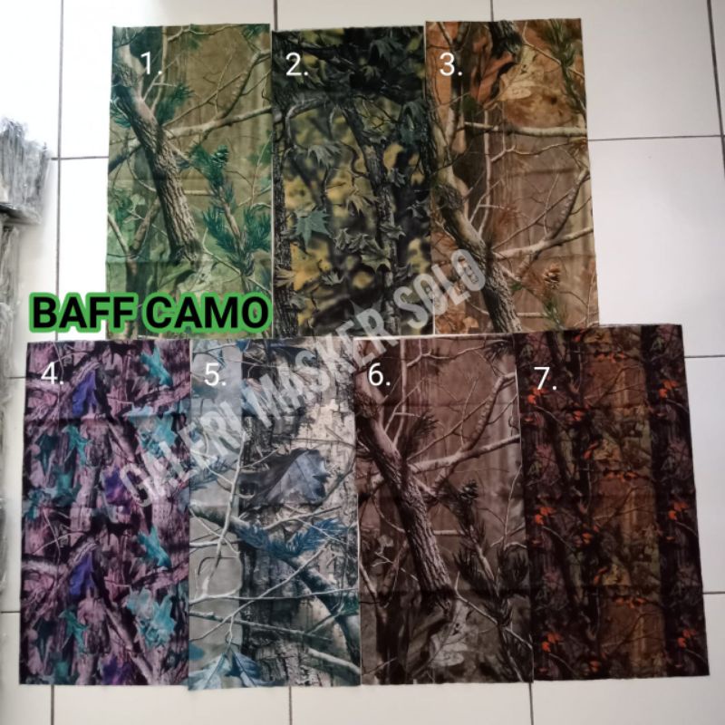 MASKER Baff MULTIFUNGSI SERI CAMO KAMUFLASE