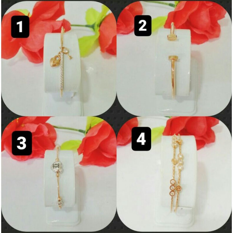 Gelang Rose gold kadar 17k