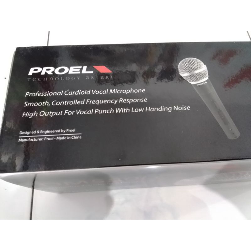 mic kabel proel DM580LC ORI dynamic microphone instrumen PROEL DM 580 LC original mik dinamik