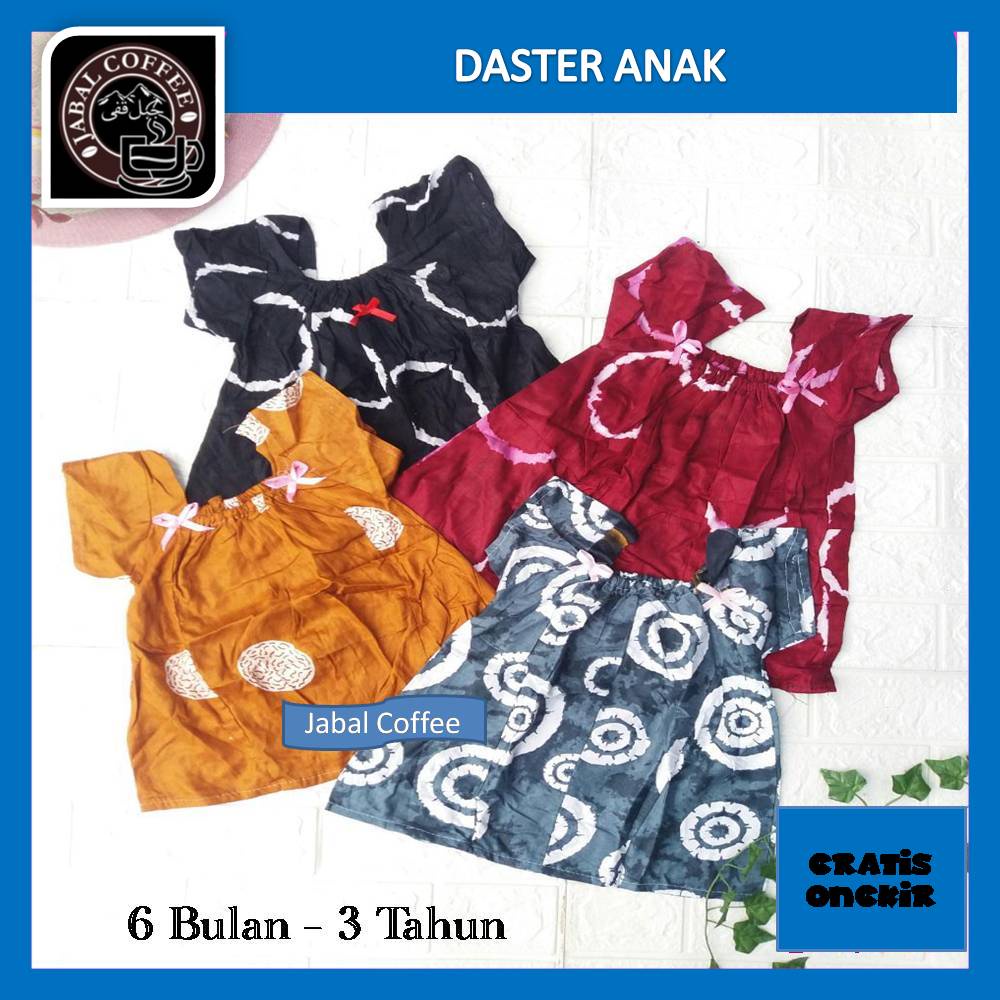 Daster Anak 1 - 3 Tahun / Daster Sambung Yukensi Anak Cewek / Dress Anak Perempuan Murah Motif Unik 02