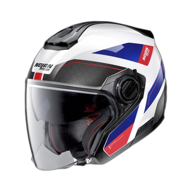 Jual Helm NOLAN N40 5 PIVOT 28 METAL WHITE Indonesia Shopee Indonesia