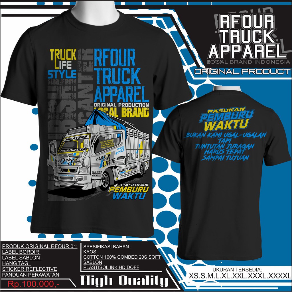 RFOUR TRUCK APPAREL original KODE: PEMBURU WAKTU