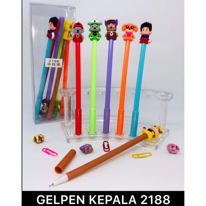 

Pulpen/ Pen GEL DENGAN KEPALA KARTUN PAW PATROL. MURAH DAN BAGUS