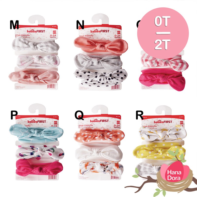 Babies First Headband Set 3pcs BF103