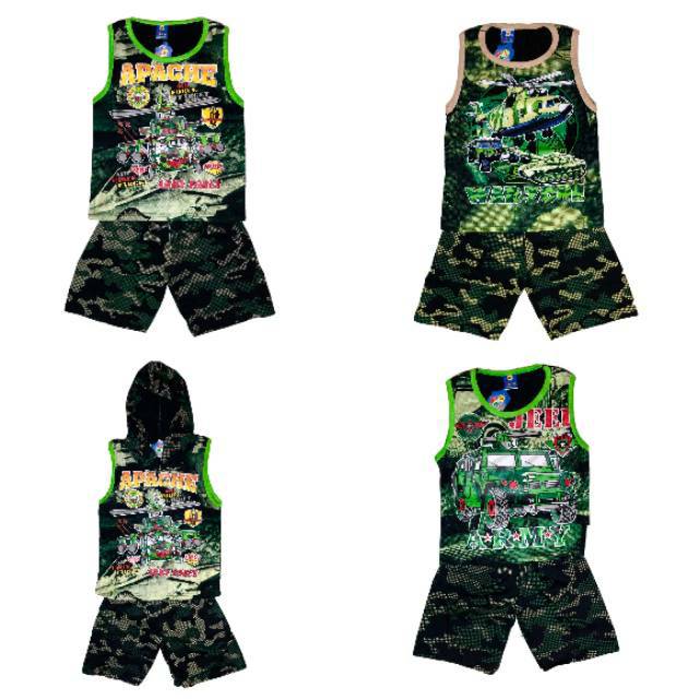 GROSIR SETELAN BAJU ANAK LAKI LAKI UMUR 2-7 TAHUN SINGLET LORENG