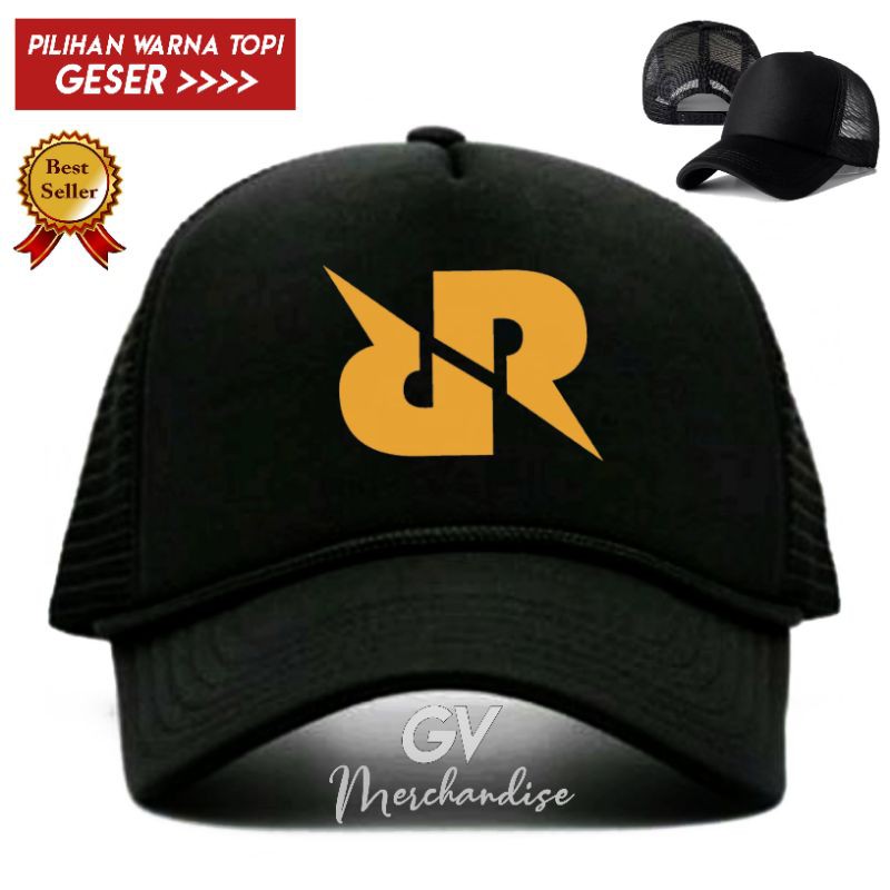Topi Trucker/Jaring Logo RRQ (Rex Regum Qeon)