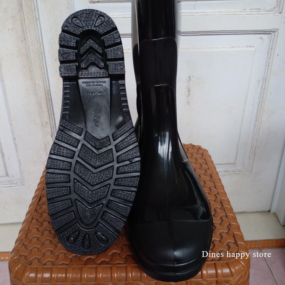 (PROMO N0Q38) Sepatu Boots Berkebun Sawah Bangunan Anti Air Boot Kerja Proyek Spatu Bot Karet Anti S