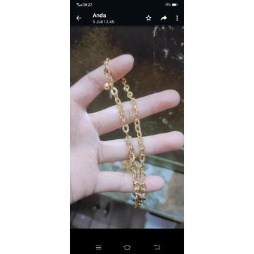 gelang kaki Nori ukir 375 mk