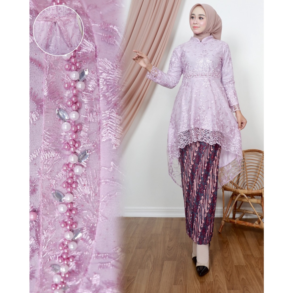 Kadai.baju / Kebaya tunik aurora zahra mutiara payet / Kebaya wisuda / Kebaya modern