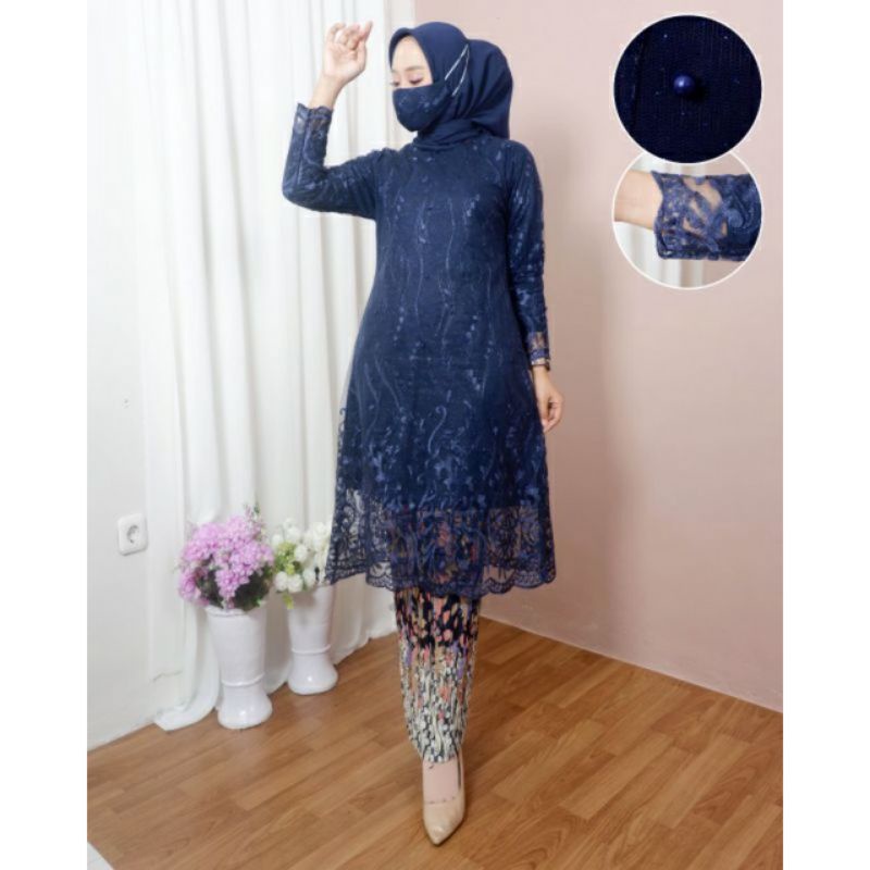 TERBARU KEBAYA TUNIK TULLE/KEBAYA KONDANGAN/SETELAN KEBAYA/SET KEBAYA TUNIK TULLE/KEBAYA PADANG