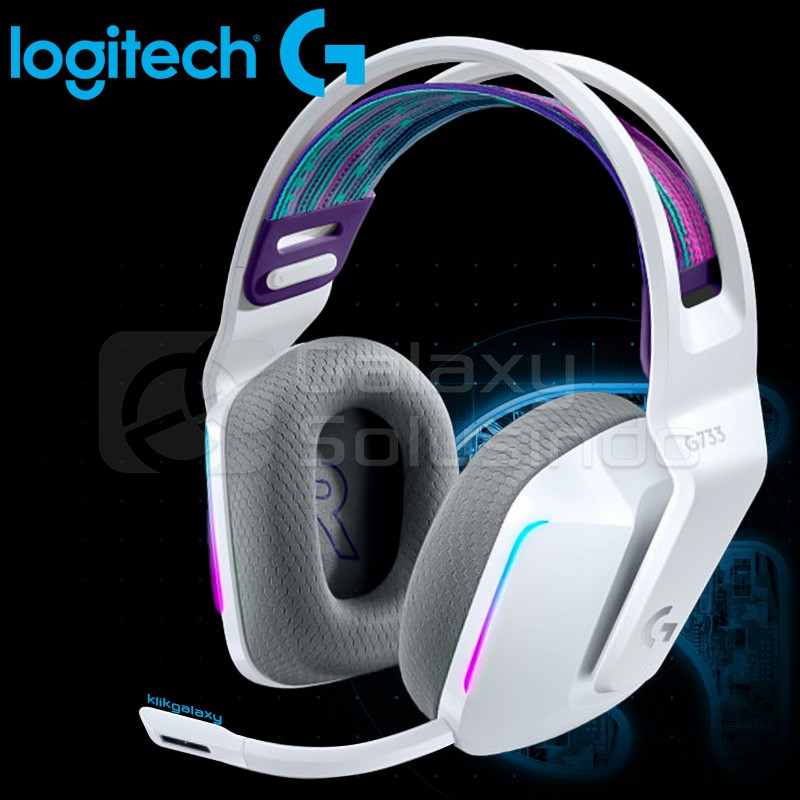 Logitech G733 LIGHTSPEED Wireless Lightsync RGB Gaming Headset - White