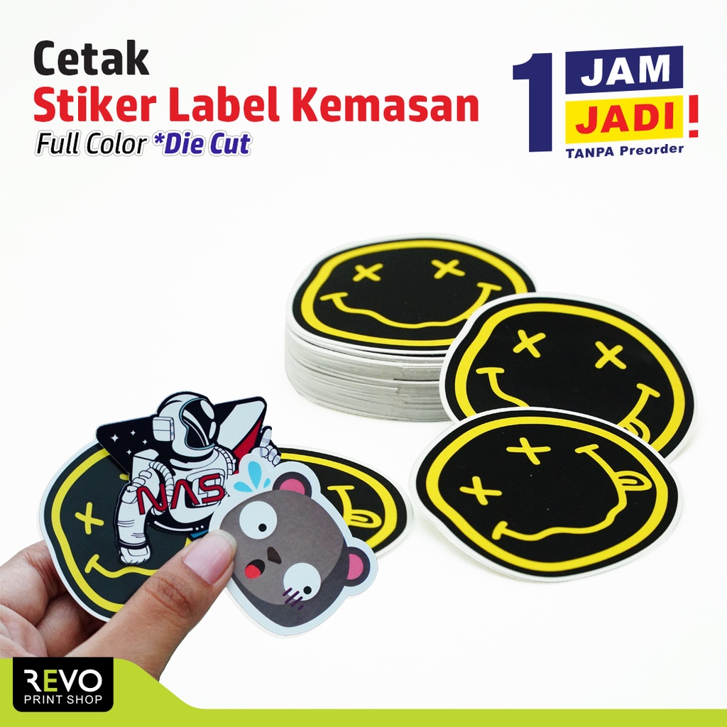 Stiker Label die cut/Cetak Stiker Label Kemasan/Stiker bulat/Stiker Toples/Stiker aesthetic