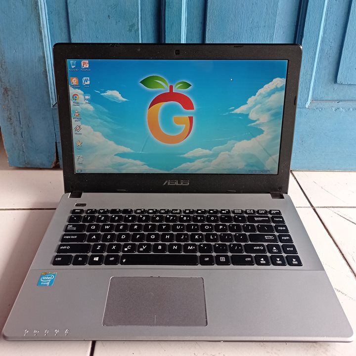 Asus X450C Hitam Silver 14 inch RAM 2GB 4GB HDD 500GB Slim Tipis Laptop Second X450CA