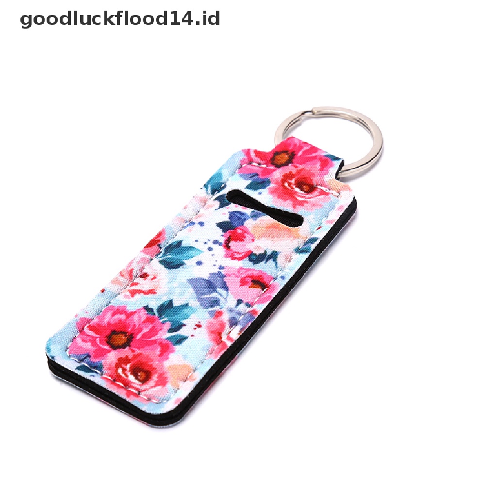 [OOID] 1pcs Creative Keychain Portable Lipstick Cases Cover Balm Holders Keyring Gifts ID