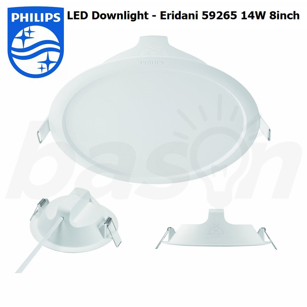 PHILIPS Eridani 59265 14W 8&quot; / D200 Kuning 3000K - LED Downlight