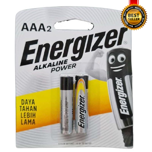 Baterai AAA Energizer Alkaline Power 1 Pack Isi 2 Pcs Batrai energizer Baterai A3