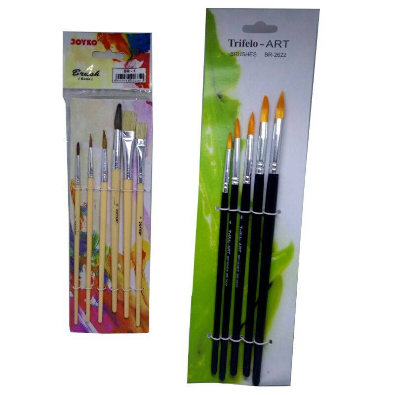 

Kuas Lukis Cat Air 1 Set / Peralatan Melukis Menggambar