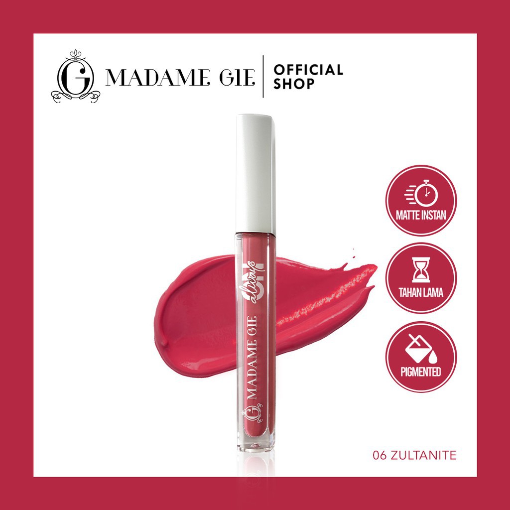 Madame Gie Always On Lip Cream - MakeUp Lip Cream Lipstik / LIPSTIK MADAME GIE