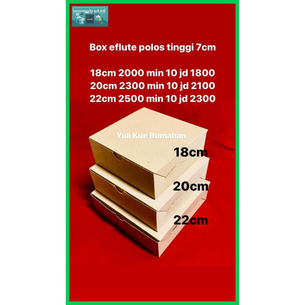 

Gt7Fher- Box Eflute 22X22X7Cm Cocok Untuk Snack Box F68Fgio-