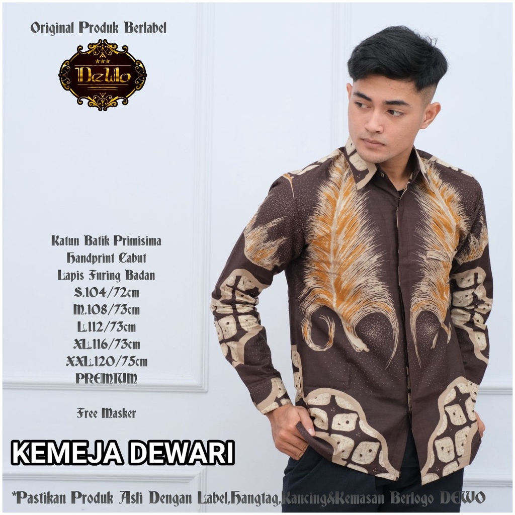 DEWARI DEWO BATIKSOLOAMANAH KEMEJA BAJU BATIK PRIA SOLO LENGAN PANJANG PENDEK LAPIS FURING ATASAN BATIK PREMIUM MODERN KATUN HALUS PRIYATAMA WIRASTIKA MAHESWARA GANDEWA MANDURA NAGASIWA IBAKARA URAGA NUMATYA BRATAJAYA HARJUNOSOSRO NARAYA PRADANA DEWANDRA