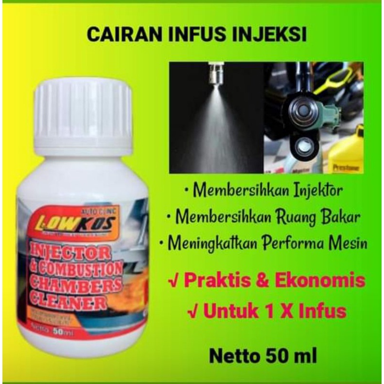 Fuel injecktor cleaner motor 50 ML LOW KOS memaksimalkan pembakaran dan performance motor